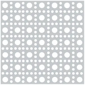 Boltmaster 11267 36 x 36 in. Decorative Gold Lincane Anodized Aluminum Perforated Sheet