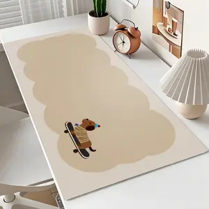 15.7-inch x 31.5-inch artificial leather desk mat, eye-protecting soft plastic computer mat, large office, home, student tablecloth, mouse pad, wear-resistant and anti-slip desktop protection pad, suitable for home, school, classroom, writing, study, comp