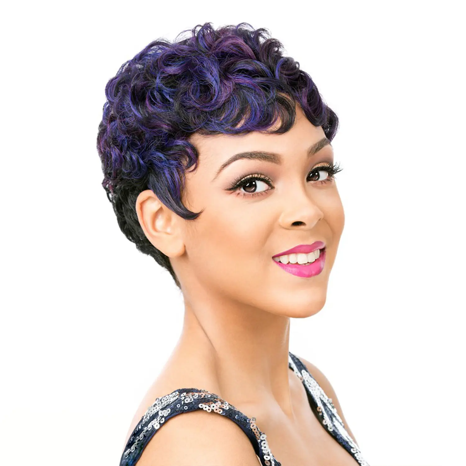 It's A Wig Nuna Synthetic Full Machine Wig - Soft Curly Style for Fashion Accessory Use, Synthetic Curly Wigs, Soft Curly Wig