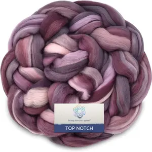 Superfine Merino Fiber for Spinning & Felting Super Soft Combed Top Roving in Stunning Color Blends Daydream
