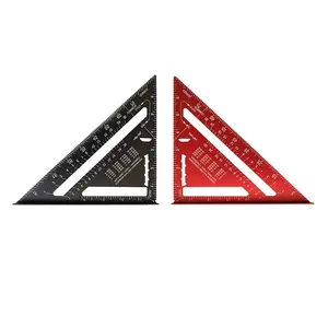 Aluminum Alloy Speed Square, Rafter Triangle Rafter Triangle Rafter Triangle Protractor, Hand Measuring Tool Easy to Handle for Home Woodworking, Tools and Gadgets, Hardware, Scale, Calipers, Ruler, Heavy Duty