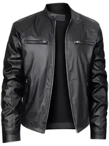 Men's Full Size Zip Up Long Sleeve Jacket Plus Size