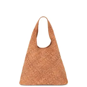 BTB Los Angeles Romee Suede Hobo in Cognac