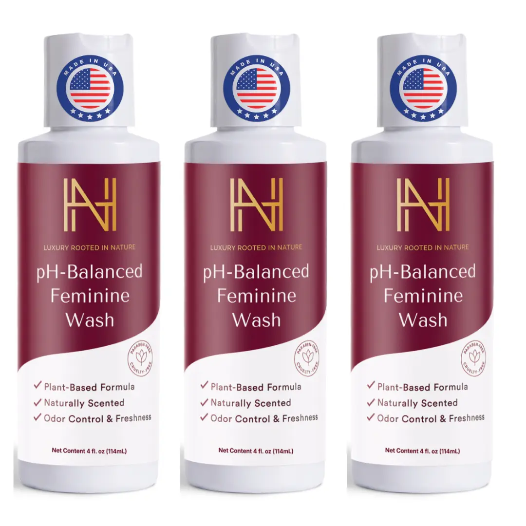 Plant Based pH Balanced Feminine Wash for Women – pH Balance Plant Gel Wash Natural Intimate Hygiene Cleanser with Aloe, Chamomile & Cranberry, Odor Control, Gentle Daily Vaginal Wash, 4 fl oz