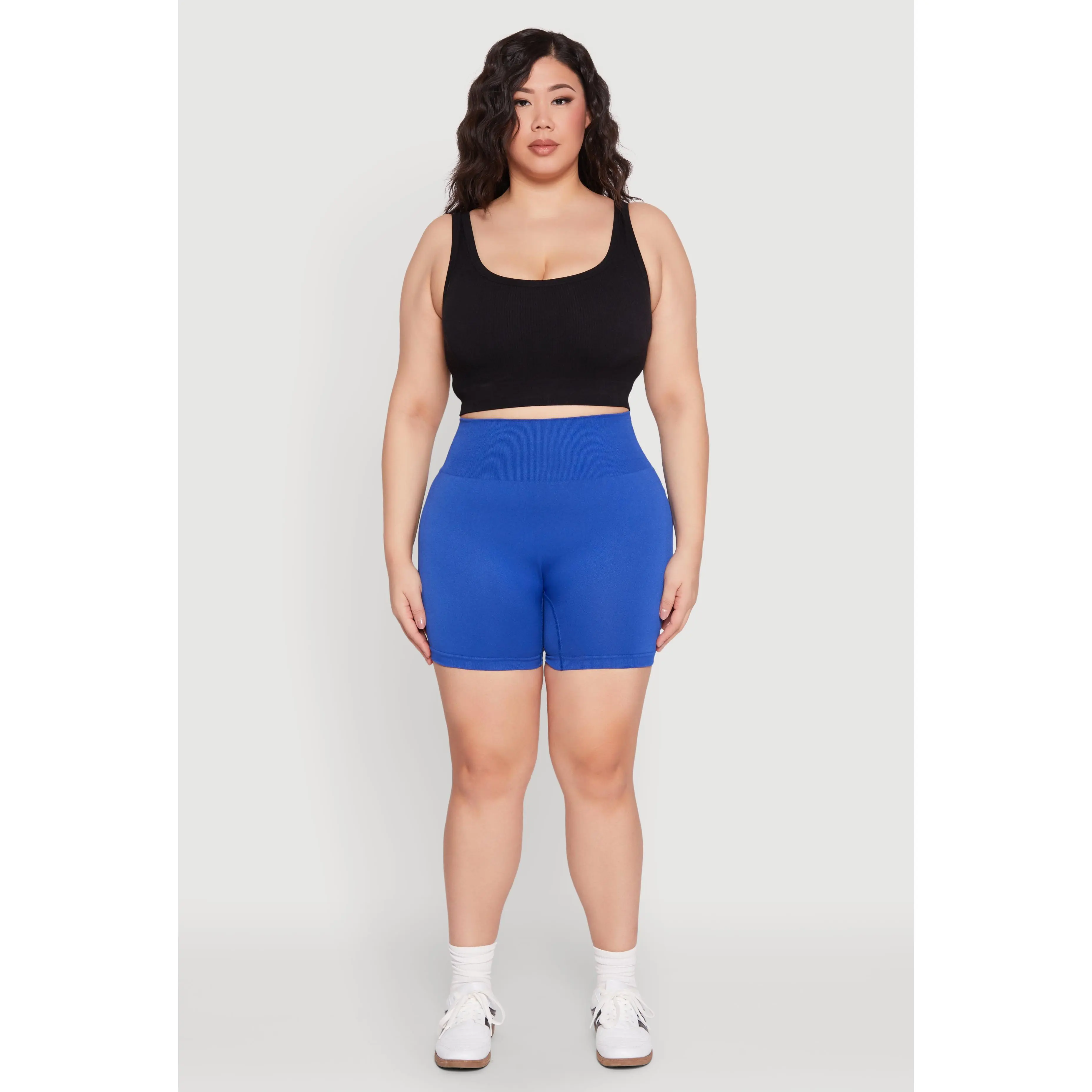 Plus Size Seamless Biker Shorts