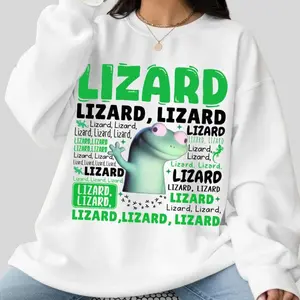 Lizard Lizard Lizard Shirt, Elio Lizard Meme Tee, Funny Weirdcore Y2K Aesthetic Gift Sweatshirt Hoodie