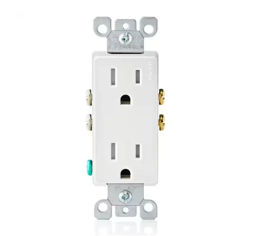 Decora 15A 125V Tamper-Resistant Duplex Outlet/Receptacle, White (10-Pack) T5325-WMP