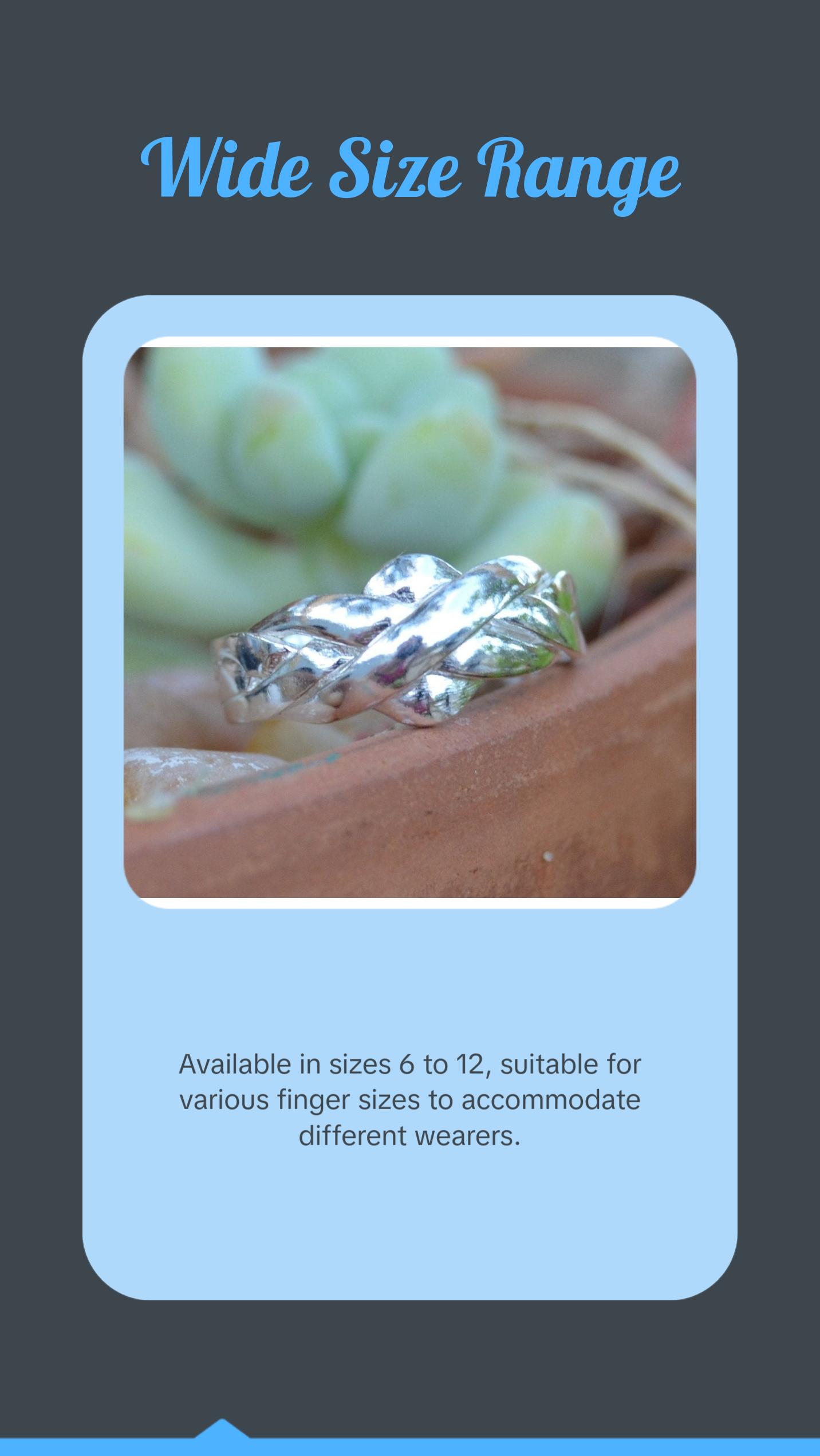 925 Sterling Silver Puzzle Ring - Sizes 6-12 - 4 Interlocking Bands 925 Sterling Silver Puzzle Ring - Sizes 6-12 - 4 Interlocking Bands