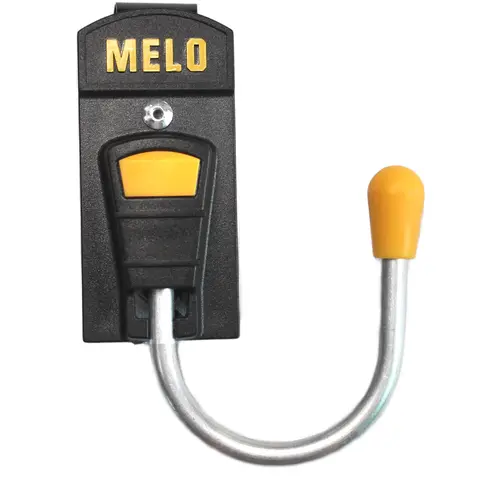 MELOTOUGH Cordless Drill Belt Tool Pouch - Hook + Clip Holster with Metal Fastener, 2-5" Belt Fit, 180° Rotatable, Left/Right Use, Coil & Cord Hanging Capability, Perfect Fit Storage (Yellow)