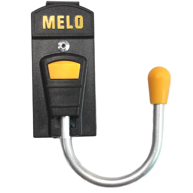 MELOTOUGH Cordless Drill Belt Tool Pouch - Hook + Clip Holster with Metal Fastener, 2-5" Belt Fit, 180° Rotatable, Left/Right Use, Coil & Cord Hanging Capability, Perfect Fit Storage (Yellow)