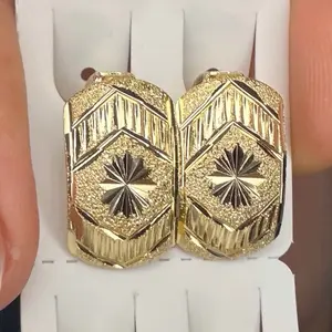 Women's 14k Gold Plated Earrings, XP-Design Fashion Jewelry for Daily Wear