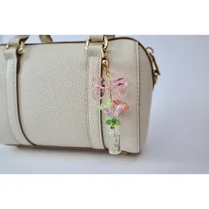 Beaded Flower Keychain | Bag Charm