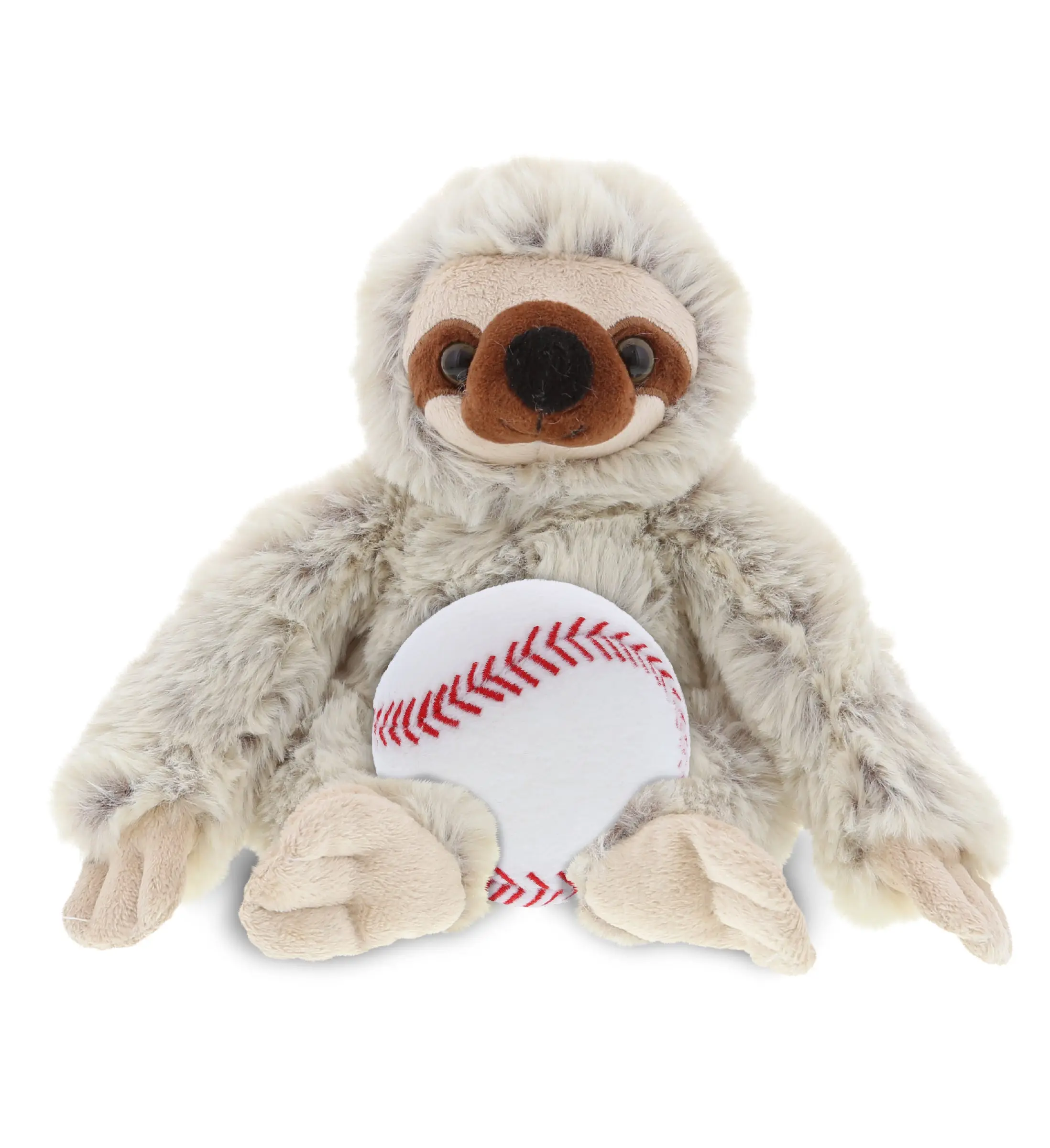 DOLLIBU Super Soft Plush Sloth Stuffed Animal - 1 Dollibu Sloth, 7.5 Inches, with Baseball, Custom Name Print, for Kids, Baseball Fans, Birthday Gifts, Home Decoration (Toys & Hobbies Collection)