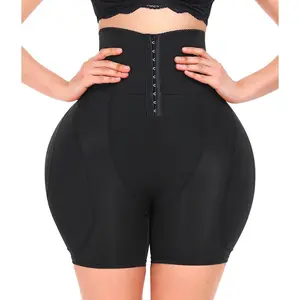 Padded Shapewear Hip Pads Shapewear Tummy Control Butt Padded Underwear For Women Butt Lifter Hourglass Body Shaping Shorts Buckle High Waist Trainer Undershorts