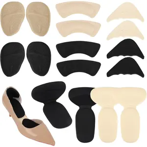 16pcs Shoe Cushion Insoles, Heel Foot Grips Sponge & Gel Cushion Inserts Self Filler Adhesive Non-Slip for Loose Shoes & Enhanced Comfort for Party Men and Women