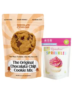 Chocolate Chip Cookie Mix Rainbow Sprinkle Bundle - Gluten-free and Vegan-friendly