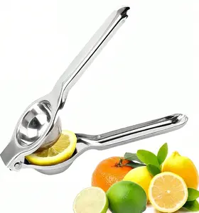 1pc Stainless Steel Manual Juicer Citrus Lemon Squeezer,Fruit Juicer Lime Press Metal,Professional Hand Juicer Kitchen Tool