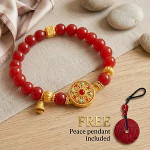 Luck Compass Bracelet, Feng Shui Talisman for Eastern Feng Shui, Wealth, Career, Confidence, Positive Energy, Improve Luck, Chinese Energy Jewelry, Unisex Gift