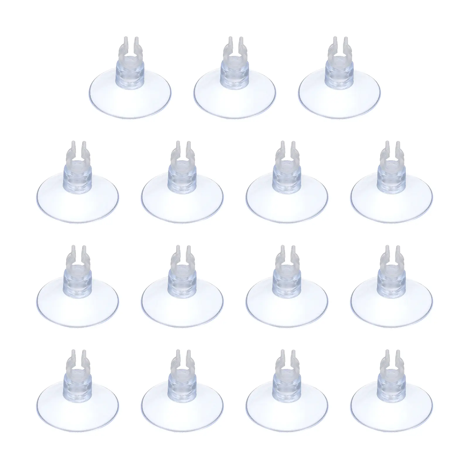 PETAXCELL Aquarium Suction Cups, Fish Tank Plastic Suction Cups Clips Airline Tube Holders Clamps 15pcs for Fish Tank Airline Tubing Binding Moss Shrimp Nest