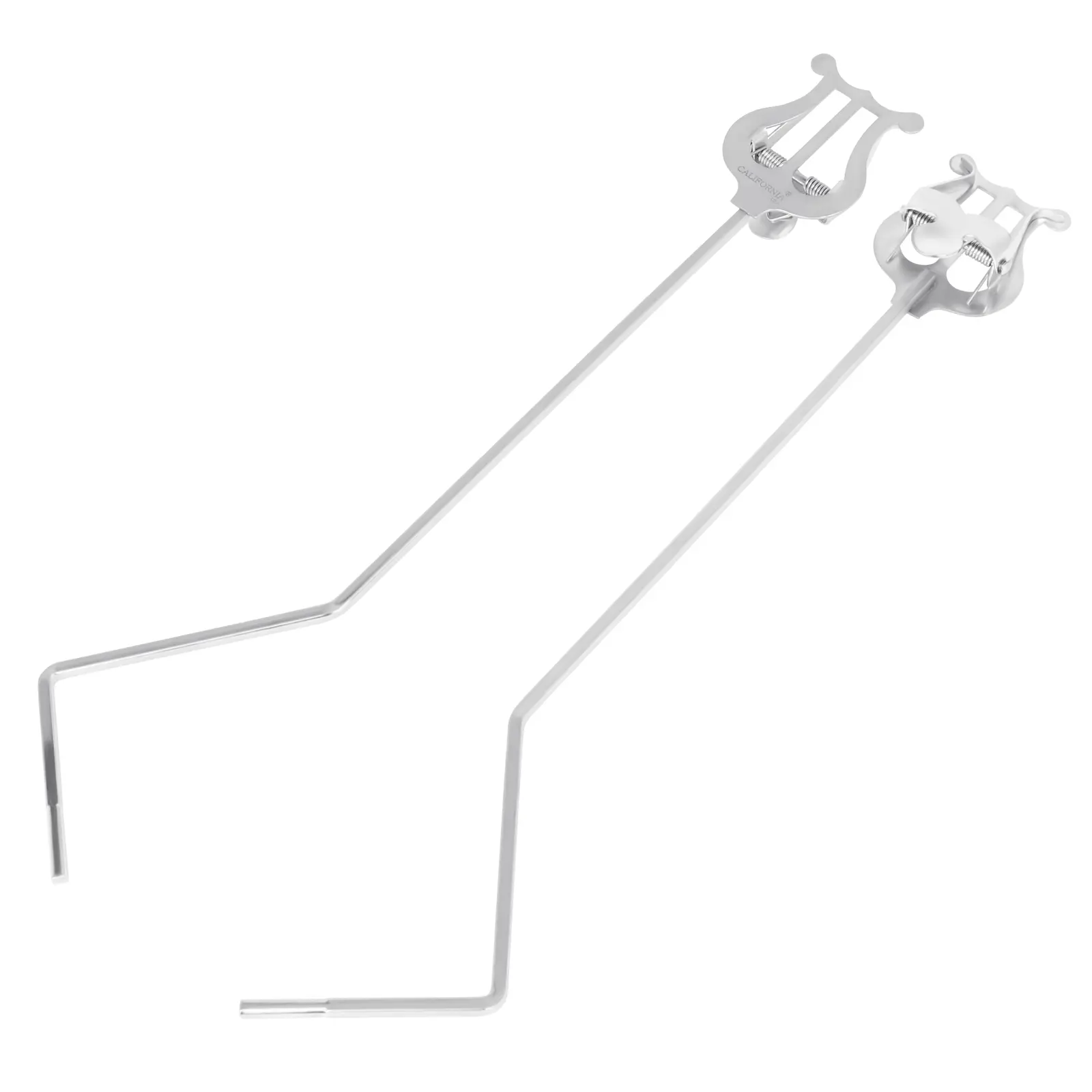 Universal Marching Music Stand for Trumpet, Baritone, E-Flat Alto Horn, Bb Tenor Trombone, Durable and Adjustable Band Instrument Holder
