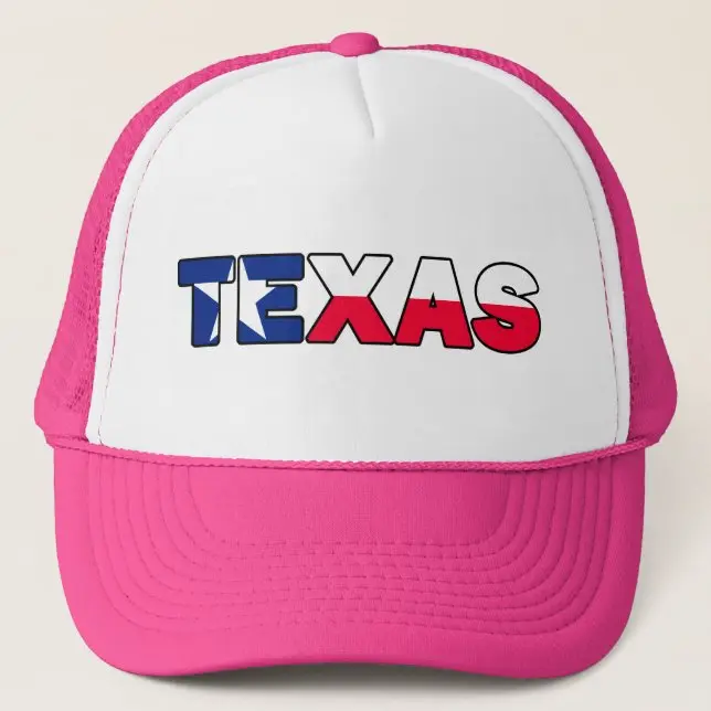 Pink Texas Trucker Hat – Bold State Pride Cap for Southern, Cowgirl Aesthetic