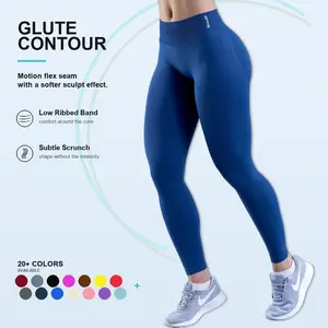 DFYNE Women's High-Waisted Seamless Sculpting Leggings - Second-Skin Fit, Ultra-Stretch Bottoms for Gym Yoga