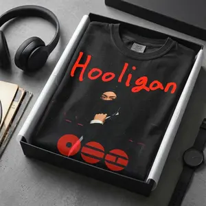 Arirang Concert Tshirt, Hooligan Graphic Tee, Dark Streetwear Shirt, Inspired Rebel Aesthetic. FCB