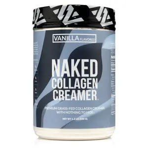 Naked Collagen Vanilla Creamer - 9g Premium Grass-Fed Collagen, Dairy-Free, No Artificial Sweeteners - 0g of Sugar - Only 4 Ingredients