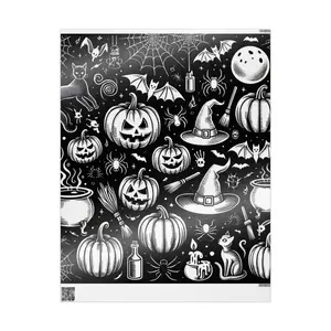 Halloween Collage Wrapping Paper