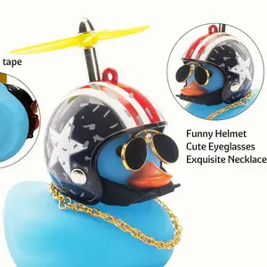 Patitos Belicos: large helmet Dragonfly car  rubber Duck -car accessories decoration