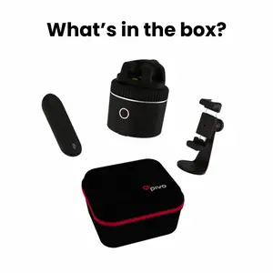Pivo Auto Face Tracking Phone Holder 360° Rotation 6 Speed Content Creator Essentials for Horse Riders Live Streaming Vlog with Remote Control Smart Mount & Travel Case Polycarbonate Material