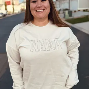 Mama Embroidery sweatshirt Crewneck Womenswear Sweaters