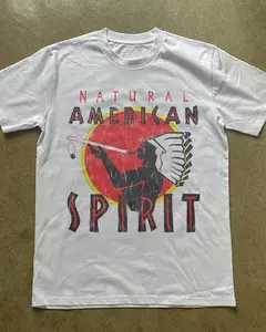 Natural American Spirit White Heavy Weight Tshirt