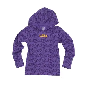 LSU Tigers Youth Allover Print Hoodie