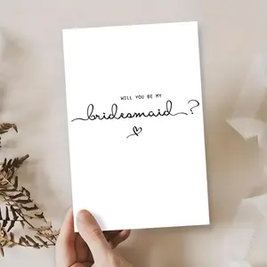 Will You Be My Bridesmaid Card, Bridesmaid Wedding Card, Bridal Shower Card, Wedding Shower Card, Gift for Bridesmaid