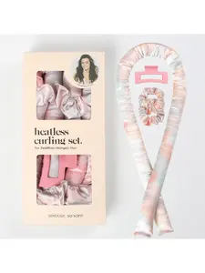 Curling Iron Satin Heatless Curling Iron Set Sleeping Hairdressing Lazy Tie Dye Curling