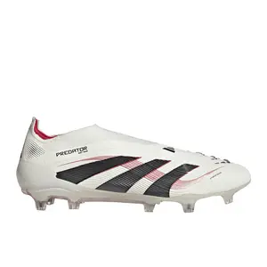 adidas Mens Predator Elite Laceless Firm Ground Soccer Cleats  - Off White