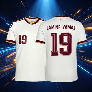 2026 Spain National Home and Away 19# Lamine Yamal Short Sleeve Soccer Jersey Fans Version Red