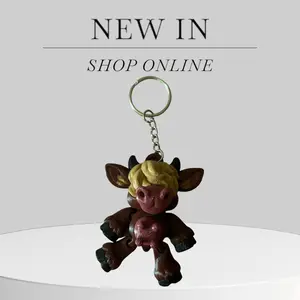 Highland Cow keychain