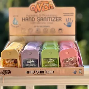 Wish Hand Sanitizer - Hydrating & Moisturizing with Silicone Case - Portable Sanitizing Gel for Everyday Use