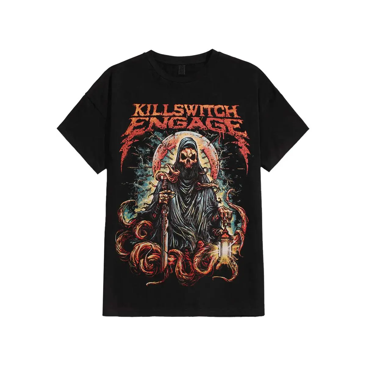 Killswitch Engage Skull and Chains Graphic T Shirt Gift For Fans Metalhead Tee