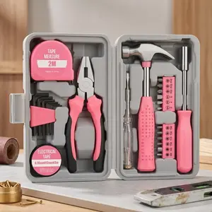 24-Piece Multi-Functional Home Repair Tool Kit, Portable Mini Toolbox with Pliers Wrench Hammer & Essential Tools. Durable Household Tool Storage case for diy fixes, daily maintenance & handyman Projects.