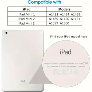 2-piece set of 7.9-inch screen protectors suitable for iPad Mini 1, 2, and 3, specifically designed for Mini, Mini 2, and Mini 3 glass screens; Durable protection, ultra-thin high-definition transparency, no bubbles, no damage to the shell