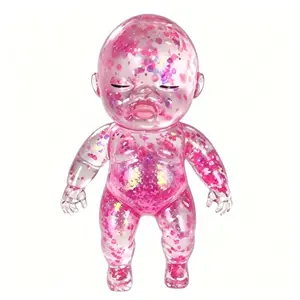 Glitter Sparkle Sugar Squishy Stress Ball - Ultra-Soft Slow-Rising Squishies, Moldable Stretchable Squeeze Toy forAnxiety Fidgets, Sensory Products