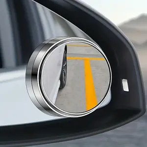 2pcs Car Rearview Mirror High-definition Round Mirror 360-degree Adjustable Blind Spot Mirror Wide-angle Mirror, Increase Child's Safety In The Car, Car Side Mirror