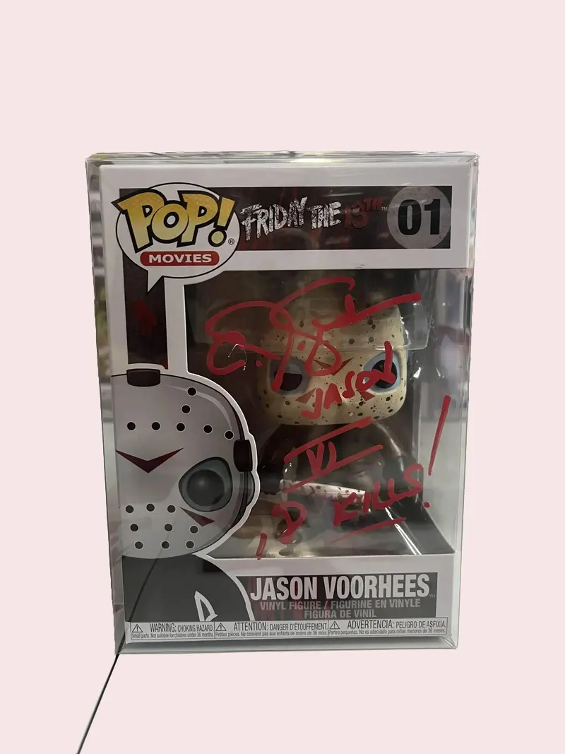 Funko Pop! Autographed Jason Voorhees 01 Signed By CJ Graham RED SIGNATURE