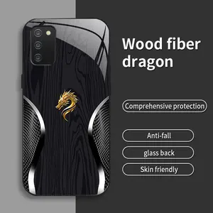 Suitable for [Galaxy A03s] Personality, simple, luxurious, split dragon pattern, creative, business, high-end, drop-proof glass mobile phone case, affordable, drop-proof, anti-fingerprint-888