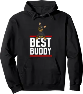 Miniature Pinscher Best Buddy Min Pin Dog Pullover Hoodie - Karlagarz Shop 83B0C82X237L