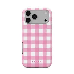 BURGA iPhone Case | Think Pink | For iPhone 17 Pro Max, 16 15 14 13 12 11 Series | MagSafe Aesthetic Phone Case | Gradient Phone Case | Trendy 2026 Phone Case | Shockproof & Waterproof Protection | Gift for Her and Love