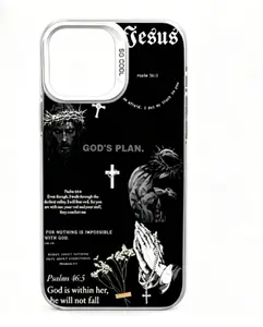 Multi-color Faith Jesus Cross Pattern Mobile Phone Case for iPhone 17 16 15 14 13 12 11 Pro Max Plus Luxury Shockproof Protection Back Cover
